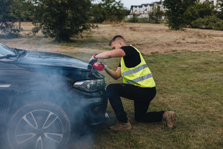 pożar auta