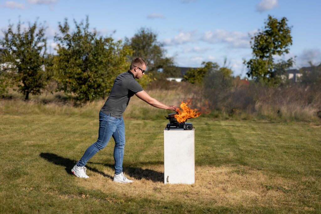 wybuch oleju-gaszenie, postępowanie